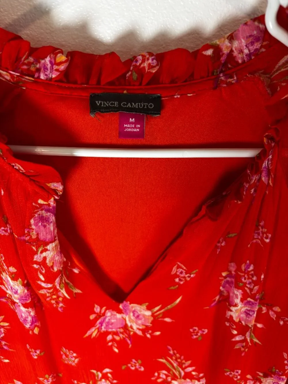 Vince Camuto Orange Midi Dress Size M - Picture 3 of 4